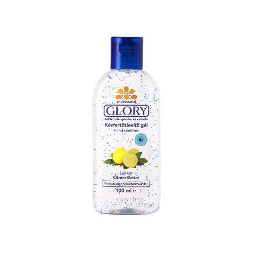 Kéz- és bőrfertőtlenítő gél 100 ml Glory citrom