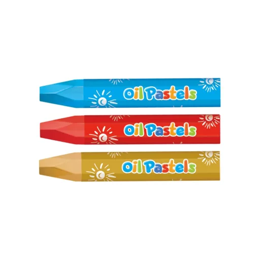 Kréta olajpasztell, 74 x 10 mm, 12 db/doboz, Keyroad