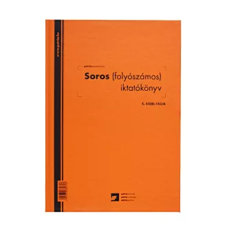 Soros iktatókönyv keményfedeles (folyószámos) A4, álló 100lap, C.5230-152/A – Tonerklinika Debrecen