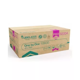   Toalettpapír 2 rétegű V hajtogatású 265 lap/csomag 40 csomag/karton Tubeless hófehér