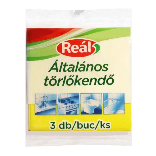 Törlőkendő általános 3 db/csomag Reál/Hewa