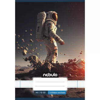 Füzet, A5, 3. osztályos vonalas, 12-32, Vagány minták, 16 db/csomag Nebulo – Tonerklinika Debrecen