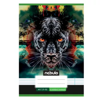 Füzet, A5, 4. osztályos vonalas, 21-32, Vagány minták, II., 16 db/csomag Nebulo – Tonerklinika Debrecen