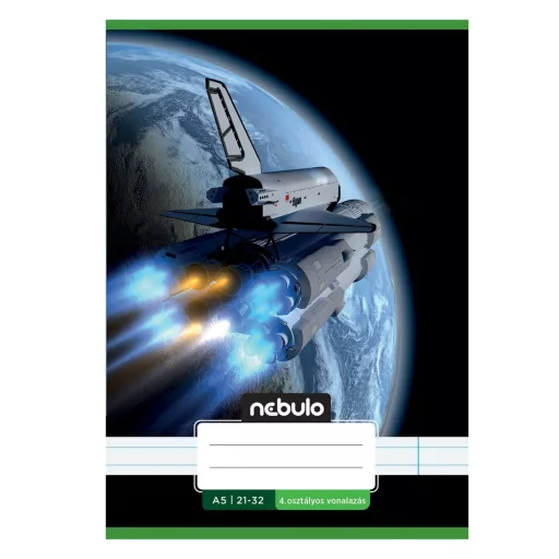Füzet, A5, 4. osztályos vonalas, 21-32, Vagány minták, II., 16 db/csomag Nebulo – Tonerklinika Debrecen