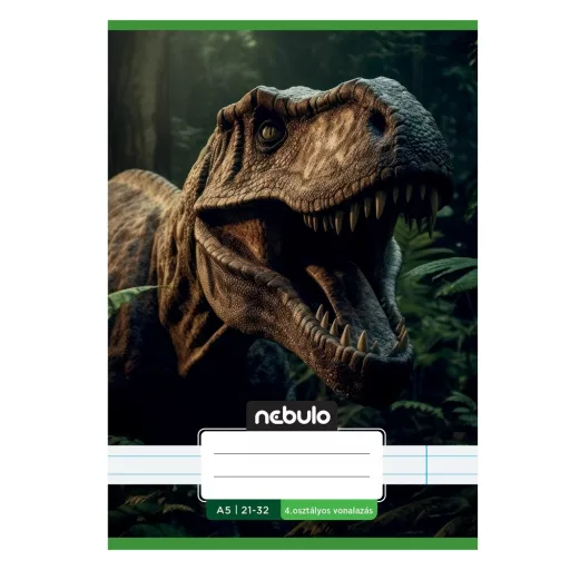 Füzet, A5, 4. osztályos vonalas, 21-32, Vagány minták, II., 16 db/csomag Nebulo – Tonerklinika Debrecen