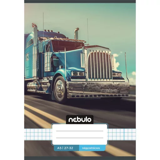 Füzet, A5, kockás, 27-32, Vagány minták, 16 db/csomag Nebulo – Tonerklinika Debrecen