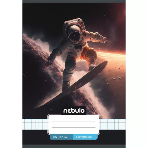 Füzet, A5, kockás, 27-32, Vagány minták, 16 db/csomag Nebulo – Tonerklinika Debrecen
