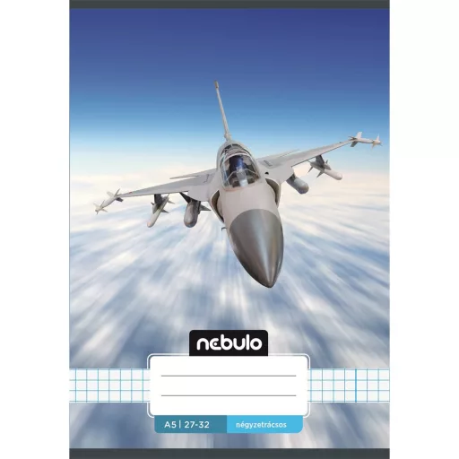 Füzet, A5, kockás, 27-32, Vagány minták, 16 db/csomag Nebulo – Tonerklinika Debrecen