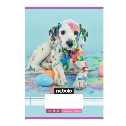 Füzet, A5, 2. osztályos vonalas, 16-32, Cuki minták, 16 db/csomag Nebulo – Tonerklinika Debrecen