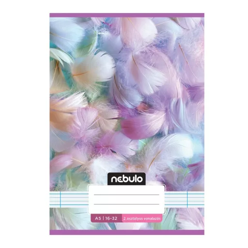 Füzet, A5, 2. osztályos vonalas, 16-32, Cuki minták, 16 db/csomag Nebulo – Tonerklinika Debrecen