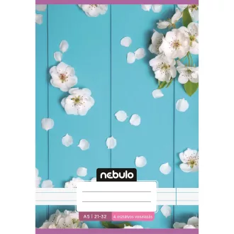 Füzet, A5, 4. osztályos vonalas, 21-32, Cuki minták, I., 16 db/csomag Nebulo – Tonerklinika Debrecen