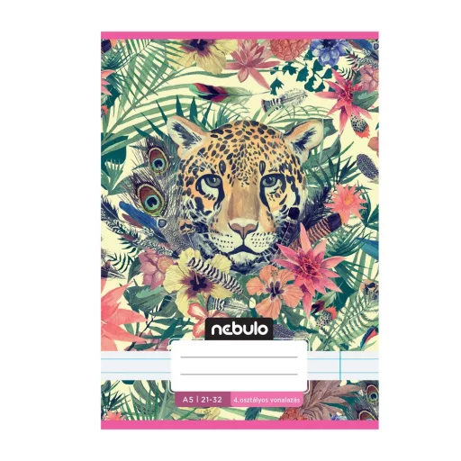 Füzet, A5, 4. osztályos vonalas, 21-32, Cuki minták, II., 16 db/csomag Nebulo – Tonerklinika Debrecen
