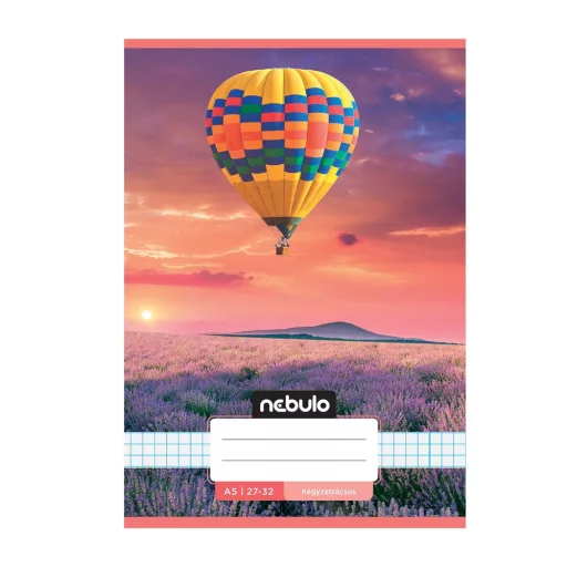 Füzet, A5, kockás, 27-32, Cuki minták, 16 db/csomag Nebulo – Tonerklinika Debrecen