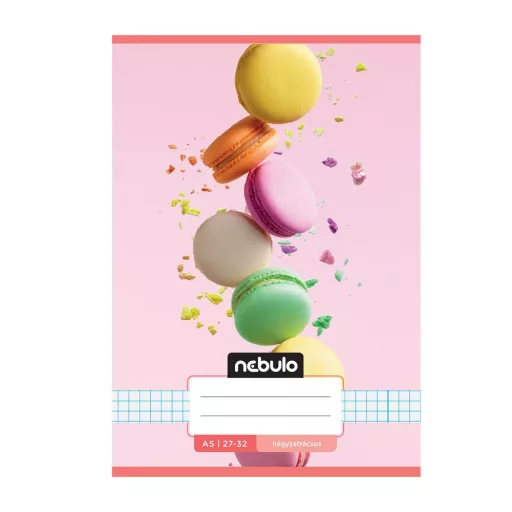 Füzet, A5, kockás, 27-32, Cuki minták, 16 db/csomag Nebulo – Tonerklinika Debrecen