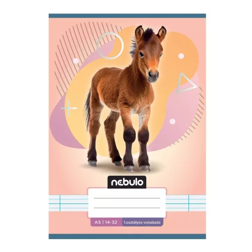 Füzet, A5, 1. osztályos vonalas, 14-32, Állatos minták, 16 db/csomag Nebulo – Tonerklinika Debrecen