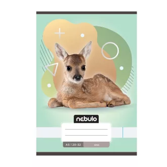 Füzet, A5, sima, 20-32, Állatos minták, 16 db/csomag Nebulo – Tonerklinika Debrecen