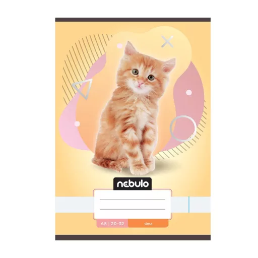 Füzet, A5, sima, 20-32, Állatos minták, 16 db/csomag Nebulo – Tonerklinika Debrecen