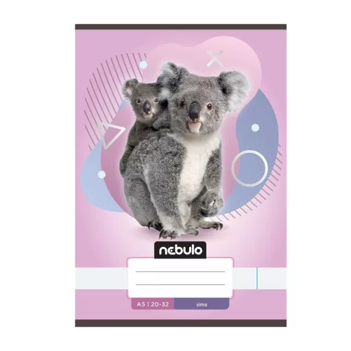 Füzet, A5, sima, 20-32, Állatos minták, 16 db/csomag Nebulo – Tonerklinika Debrecen