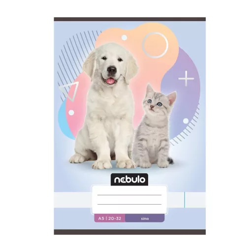 Füzet, A5, sima, 20-32, Állatos minták, 16 db/csomag Nebulo – Tonerklinika Debrecen