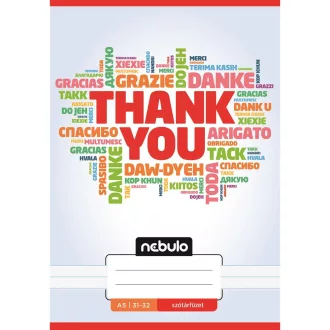 Füzet, A5, szótár, 31-32, Mix minták, 16 db/csomag Nebulo – Tonerklinika Debrecen