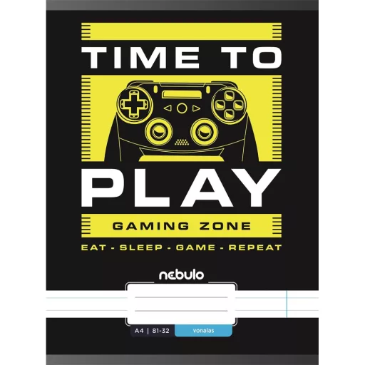 Füzet, A4, vonalas, 81-32, Xtreme minták, 12 db/csomag Nebulo – Tonerklinika Debrecen