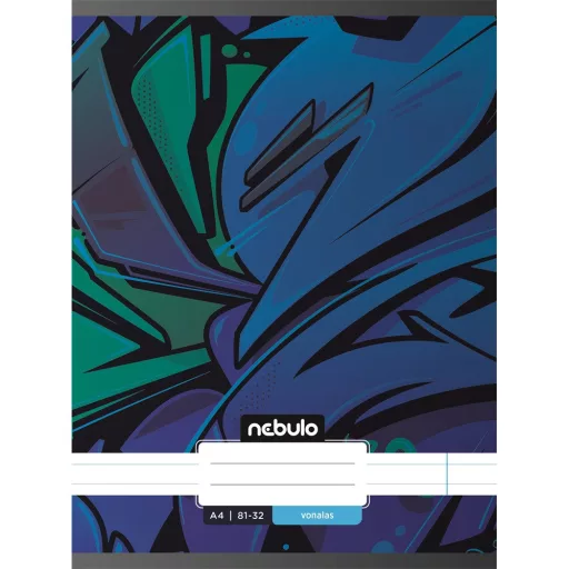 Füzet, A4, vonalas, 81-32, Xtreme minták, 12 db/csomag Nebulo – Tonerklinika Debrecen