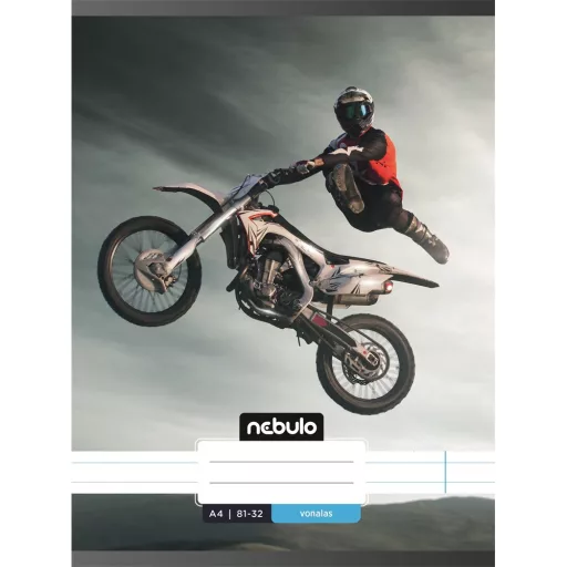 Füzet, A4, vonalas, 81-32, Xtreme minták, 12 db/csomag Nebulo – Tonerklinika Debrecen