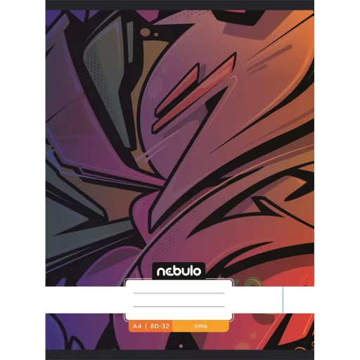 Füzet, A4, sima, 80-32, Xtreme minták, 12 db/csomag Nebulo – Tonerklinika Debrecen