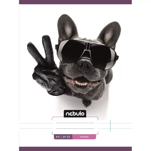 Füzet, A4, vonalas 81-32, L-Design minták, 12 db/csomag Nebulo – Tonerklinika Debrecen