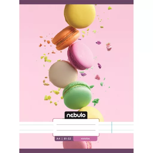 Füzet, A4, vonalas 81-32, L-Design minták, 12 db/csomag Nebulo – Tonerklinika Debrecen