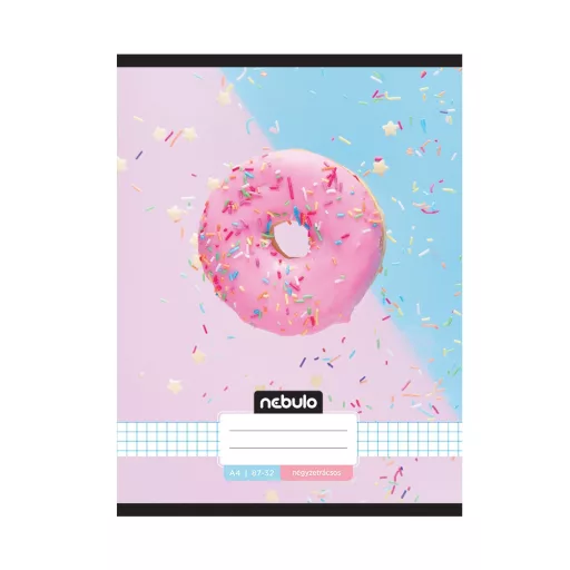 Füzet, A4, kockás, 87-32, L-Design minták, 12 db/csomag Nebulo – Tonerklinika Debrecen