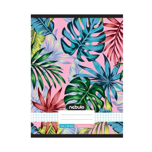 Füzet, A4, kockás, 87-32, L-Design minták, 12 db/csomag Nebulo – Tonerklinika Debrecen