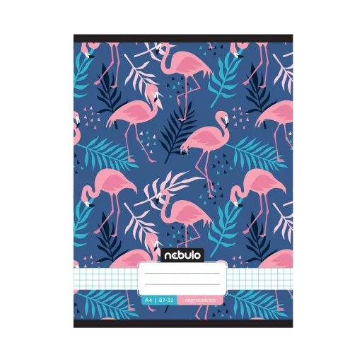 Füzet, A4, kockás, 87-32, L-Design minták, 12 db/csomag Nebulo – Tonerklinika Debrecen