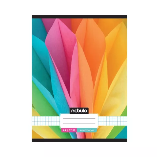 Füzet, A4, kockás, 87-32, L-Design minták, 12 db/csomag Nebulo – Tonerklinika Debrecen