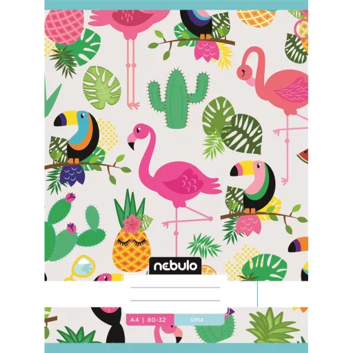 Füzet, A4, sima, 80-32, L-Design minták, 12 db/csomag Nebulo – Tonerklinika Debrecen