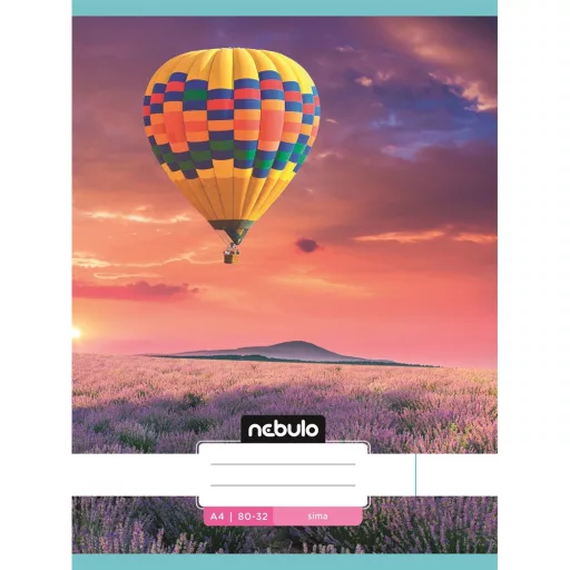 Füzet, A4, sima, 80-32, L-Design minták, 12 db/csomag Nebulo – Tonerklinika Debrecen