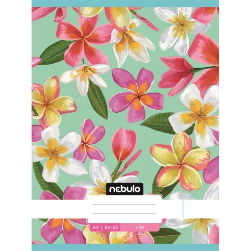 Füzet, A4, sima, 80-32, L-Design minták, 12 db/csomag Nebulo – Tonerklinika Debrecen