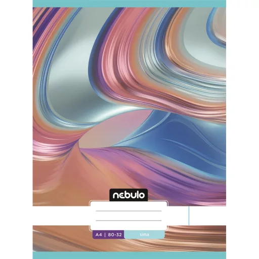 Füzet, A4, sima, 80-32, L-Design minták, 12 db/csomag Nebulo – Tonerklinika Debrecen