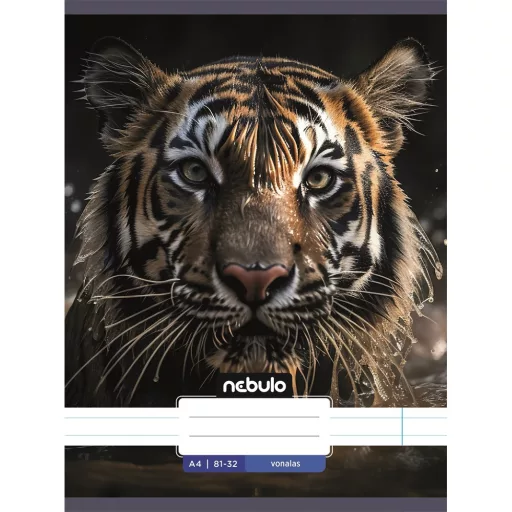 Füzet, A4, vonalas, 81-32, Állatos minták, 12 db/csomag Nebulo – Tonerklinika Debrecen
