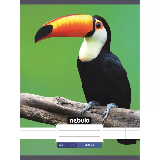 Füzet, A4, vonalas, 81-32, Állatos minták, 12 db/csomag Nebulo – Tonerklinika Debrecen