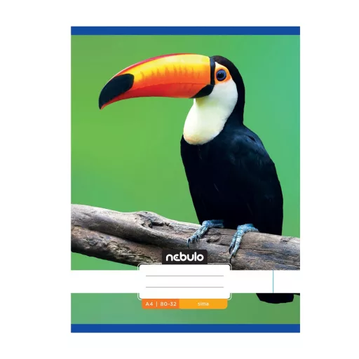 Füzet, A4, sima, 80-32, Állatos minták, 12 db/csomag Nebulo – Tonerklinika Debrecen