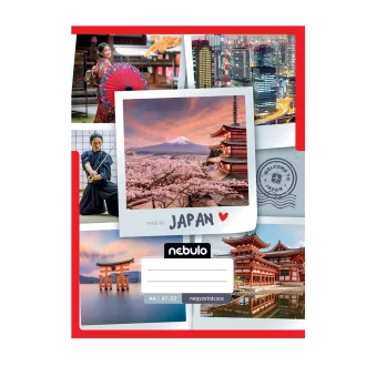 Füzet, A4, kockás, 87-32, ország-város minták, 12 db/csomag Nebulo – Tonerklinika Debrecen