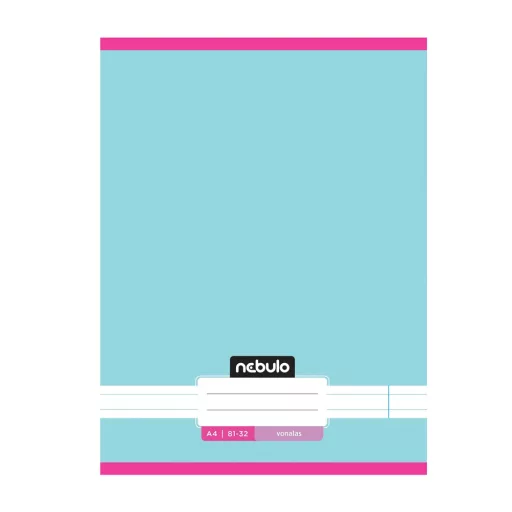 Füzet, A4, vonalas, 81-32, Monochrome és Gradient minták I., 12 db/csomag Nebulo – Tonerklinika Debrecen