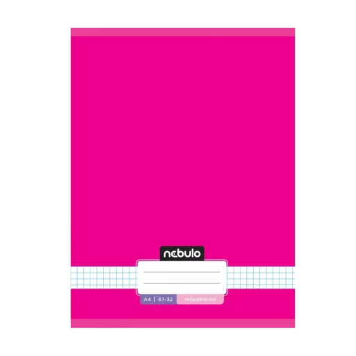 Füzet, A4, kockás, 87-32, Monochrome és Gradient minták I., 12 db/csomag Nebulo – Tonerklinika Debrecen