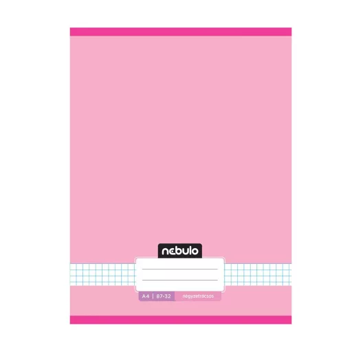 Füzet, A4, kockás, 87-32, Monochrome és Gradient minták I., 12 db/csomag Nebulo – Tonerklinika Debrecen