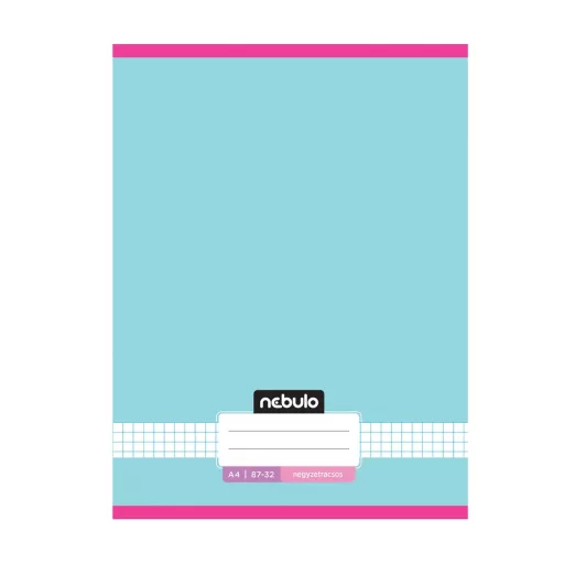 Füzet, A4, kockás, 87-32, Monochrome és Gradient minták I., 12 db/csomag Nebulo – Tonerklinika Debrecen