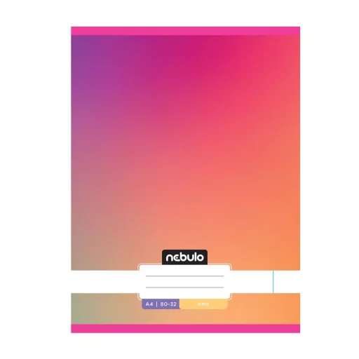 Füzet, A4, sima, 80-32, Monochrome és Gradient minták I., 12 db/csomag Nebulo – Tonerklinika Debrecen