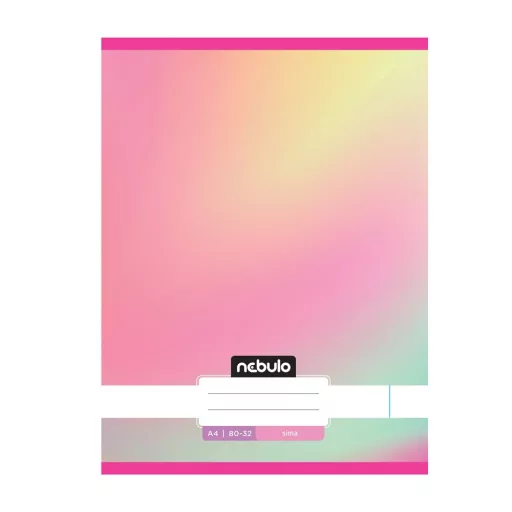 Füzet, A4, sima, 80-32, Monochrome és Gradient minták I., 12 db/csomag Nebulo – Tonerklinika Debrecen