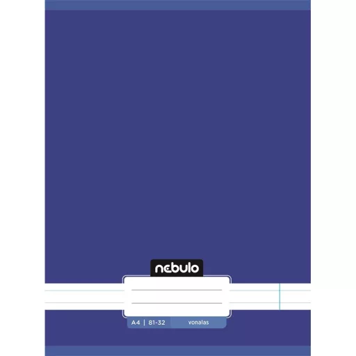 Füzet, A4, vonalas, 81-32, Monochrome és Gradient minták II., 12 db/csomag Nebulo – Tonerklinika Debrecen