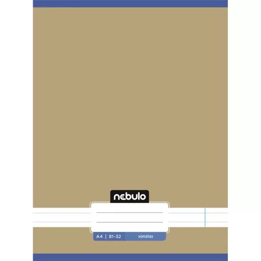 Füzet, A4, vonalas, 81-32, Monochrome és Gradient minták II., 12 db/csomag Nebulo – Tonerklinika Debrecen